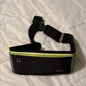 Fanny Pack Black and Fluorescent Yellow